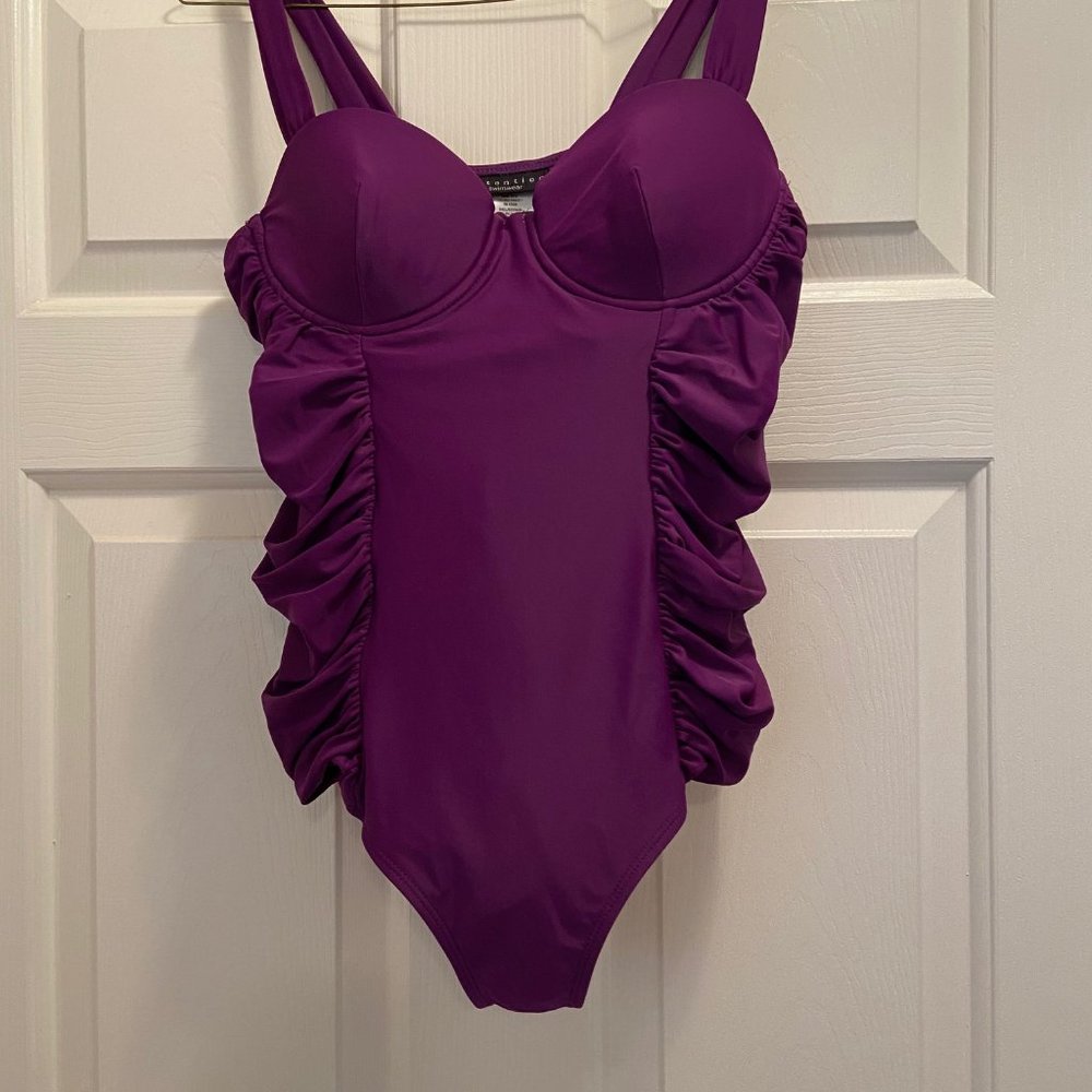 TWO SWIMSUITS FOR THE PRICE OF ONE!!     One in purple, one in green - Picture 9 of 9
